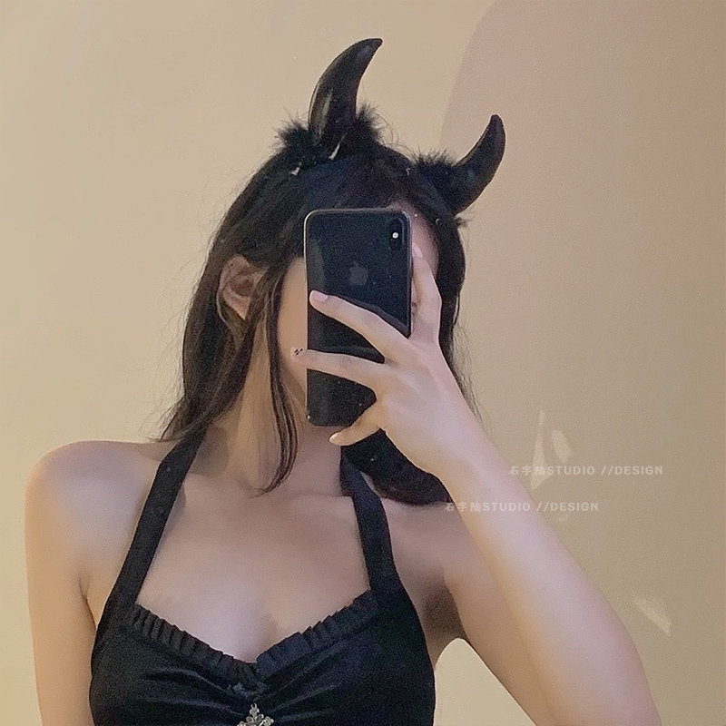 万圣节小恶魔派对头饰发饰