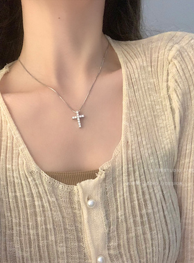 多十字架项链辣妹锁骨链