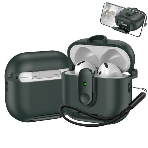 Airpods 5代音乐小子Pro3适用苹果AirPods 4代蓝牙耳机保护套苹果1/2代耳机壳AirPods 3代耳机壳简约支架