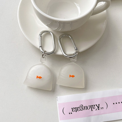苹果AirTag保护壳锦鲤金鱼袋适用于苹果airtag追踪器硅胶保护软套