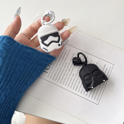 适用于苹果AirTag蓝牙防丢器保护套黑白武士防摔追踪器硅胶保护壳