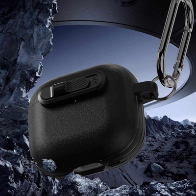 【横线锁扣耳机壳】适用AirPods4保护套Pro3锁扣设计2代苹果四代全包防摔耳机套降噪可无线充电不发烫简约女