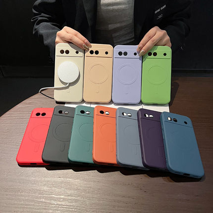 适用谷歌Pixel 8A手机壳全包液态磁吸壳7A手机壳软壳保护套硅胶壳