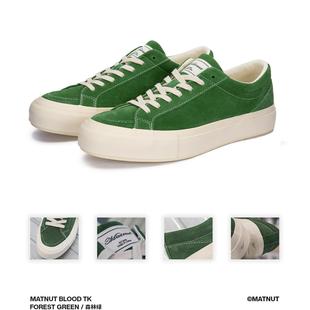 厚底 翻毛皮 板鞋 休闲 复古 增高 原创 森林绿色 MATNUT