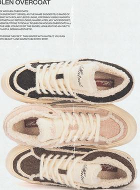 MATNUT WOOLEN OVERCOAT 毛呢大衣系列 3色 厚底 增高 毛鞋 板鞋