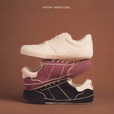 MATNUT复古百搭帆布歪头德训鞋