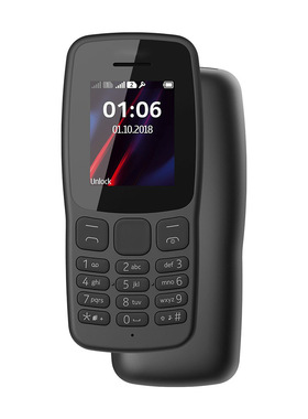 英文热销106老年机直板按键老人机学生手机超长待机2G功能机全套