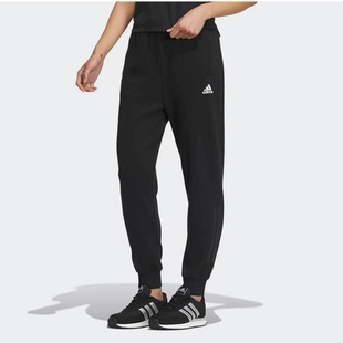正品Adidas阿迪达斯女子新款针织宽松透气跑步运动休闲长裤IS4941