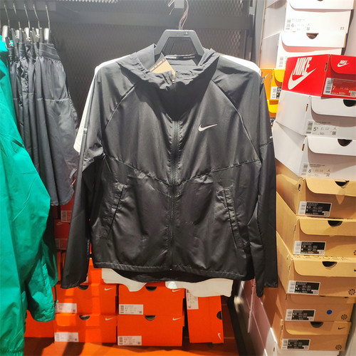 正品NIKE耐克男子夏季新款运动休闲连帽防风夹克外套 DD4747-010