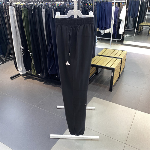 正品Adidas/阿迪达斯男子夏新款简约百搭运动休闲梭织长裤IL7187