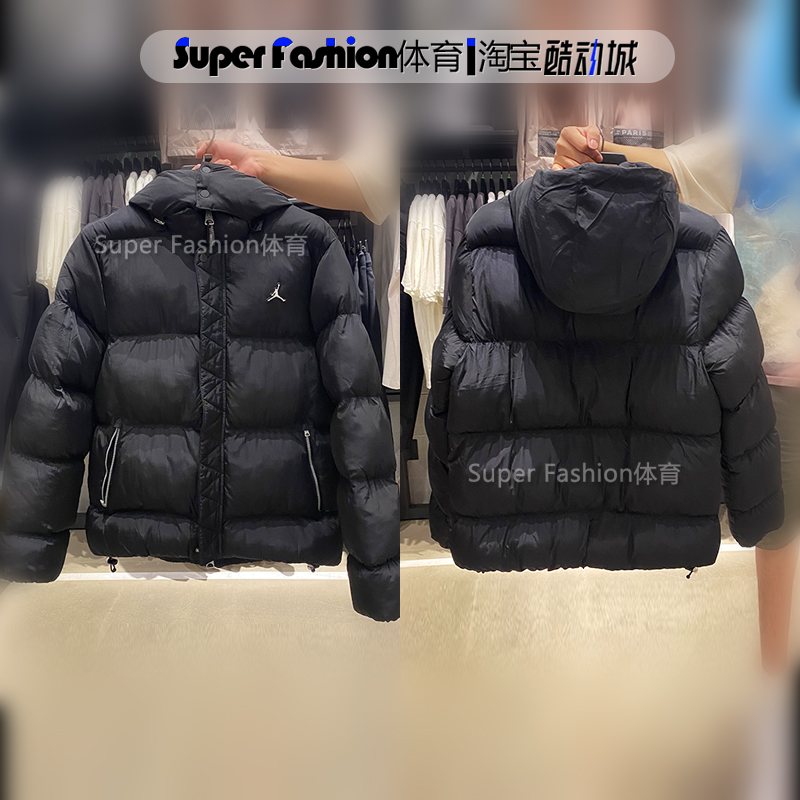JORDAN男子短款棉袄运动棉衣连帽