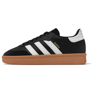 ADIDAS三叶草SAMBAXLG黑白男女低帮厚底复古休闲德训板鞋IE1379