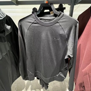 T恤II1303 黑色运动上衣长袖 010 简约基础款 nike耐克卫衣男士