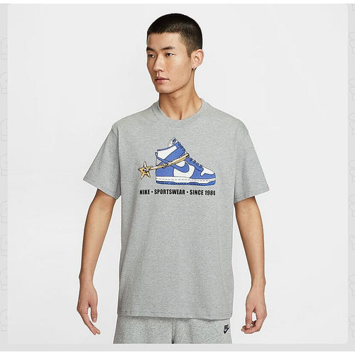 NIKE耐克男短袖夏新款时尚鞋贴片运动休闲透气短袖T恤HQ9274-063