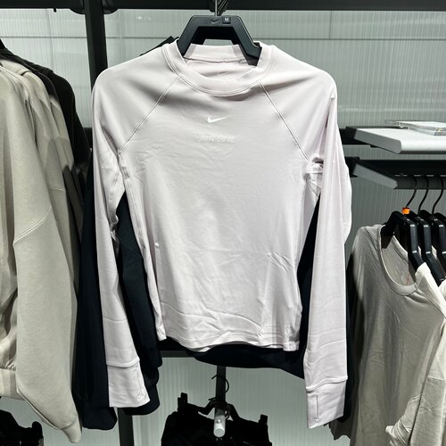 NIKE耐克女子长袖t恤健身运动透气舒适冬季新款针织衫JA4428-019