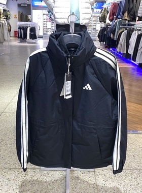 Adidas阿迪达斯外套2025冬季新款跑步运动休闲连帽夹克KB7591