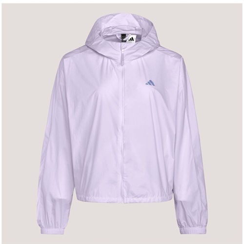 Adidas阿迪达斯拒水凉感运动连帽早春薄外套26夏女梭织夹克KS2863