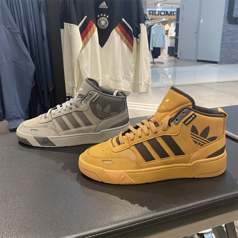 高帮板鞋Adidas三叶草篮球鞋男女