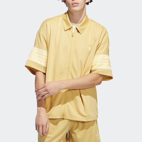 正品Adidas/阿迪达斯三叶草男女新款运动休闲翻领夹克外套IW1622