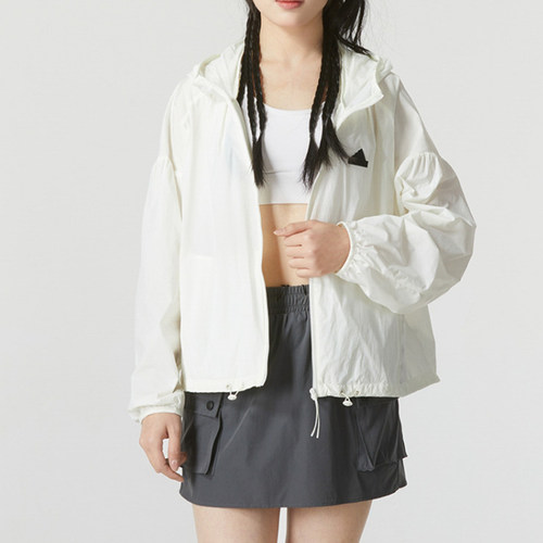 正品Adidas/阿迪达斯女子夏新款宽松简约休闲运动夹克外套 IM8837