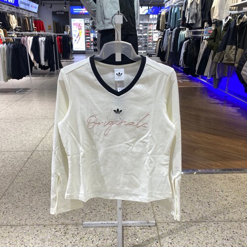 adidas阿迪达斯三叶草女子春季P TEE LS运动休闲长袖T恤KS2382