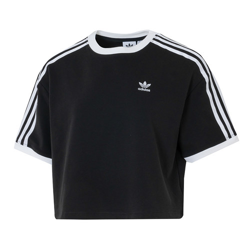 Adidas阿迪达斯三叶草女子3S LOO运动宽松休闲短袖T恤JC8149