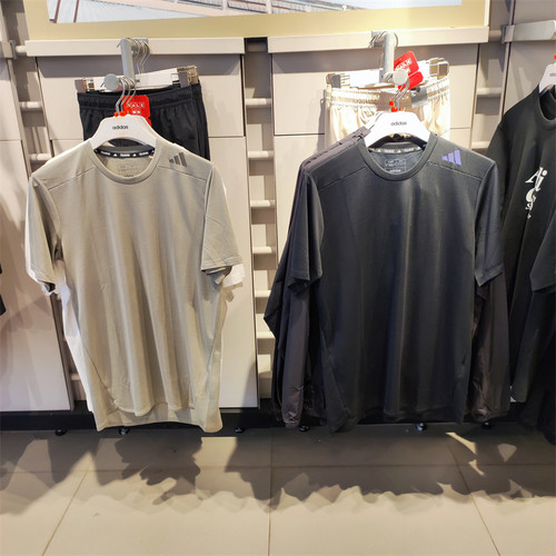 正品Adidas阿迪达斯男子夏季速干运动休闲短袖T恤IB9093 IB9091