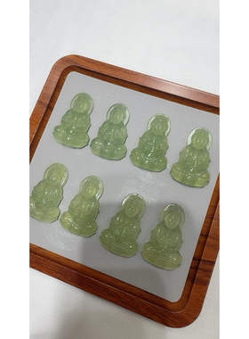 玉阅珠宝天然岫玉观音吊坠