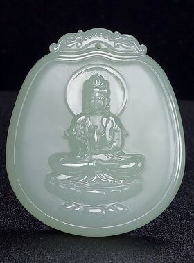 玉阅珠宝男和田玉普度众生