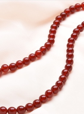 玛瑙时尚风红玉髓锁骨链