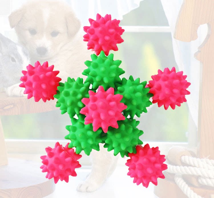 宠物磨牙洁齿橡胶球泰迪幼犬猫咪橡胶球/球形玩具