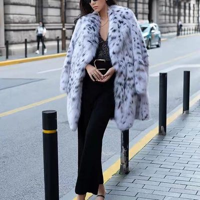 THELOLO美国山猫绒名媛皮草外套