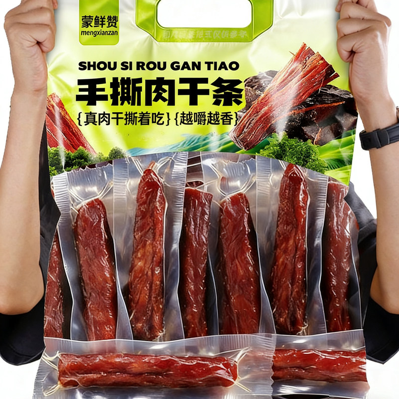 精选风味手撕肉干真空独立包装休闲解馋非牛肉追剧零食开袋即食