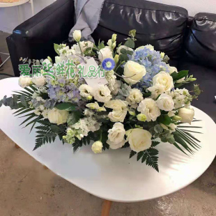 北京会议商务桌花设计 婚宴晚宴宴会桌花大餐桌花 高档鲜花布置