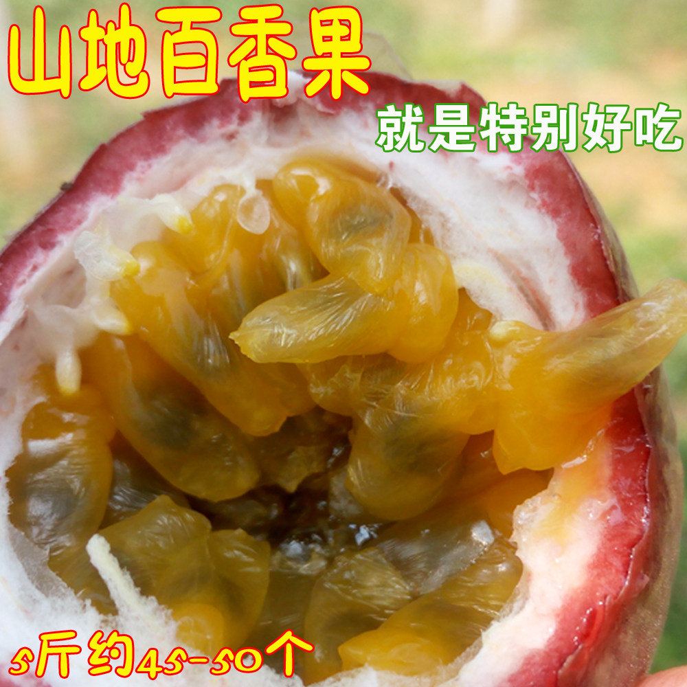 新鲜广西桂林山地百香果鸡蛋果孕妇水果西番莲5斤包邮
