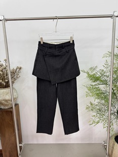休闲裤 欧洲站2025秋季 小众设计感拼接裙裤 ph23个性 女3968 新款