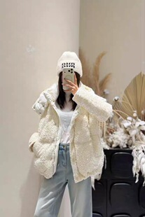 欧洲站2025年冬季新款时尚连帽亮片宽松显瘦百搭鸭绒羽绒服8868