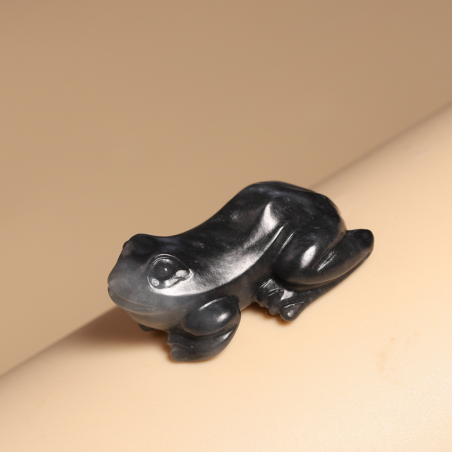 新疆和田聚墨青花籽玉青蛙蛙鸣富贵吊坠天然玉石摆件玉佩将将