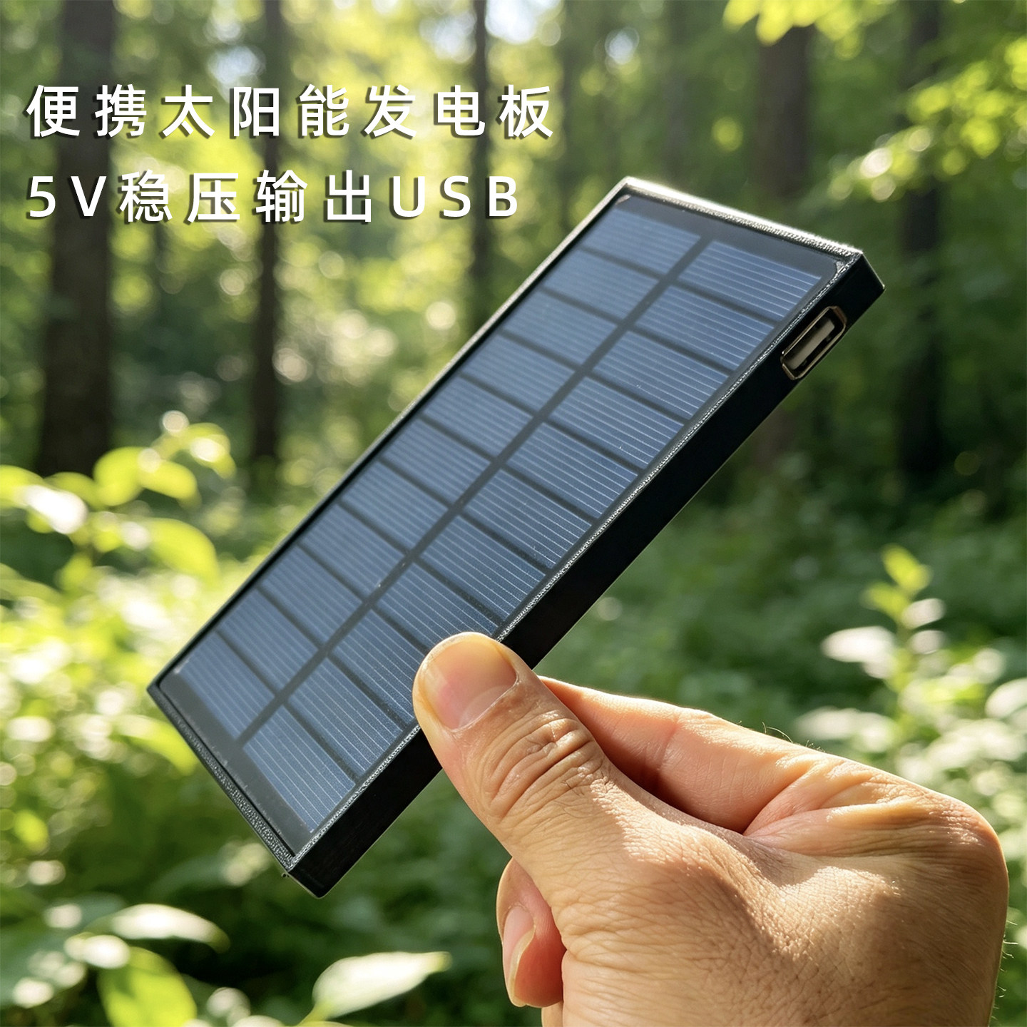 USB太阳能充电器5V光伏板稳压图片