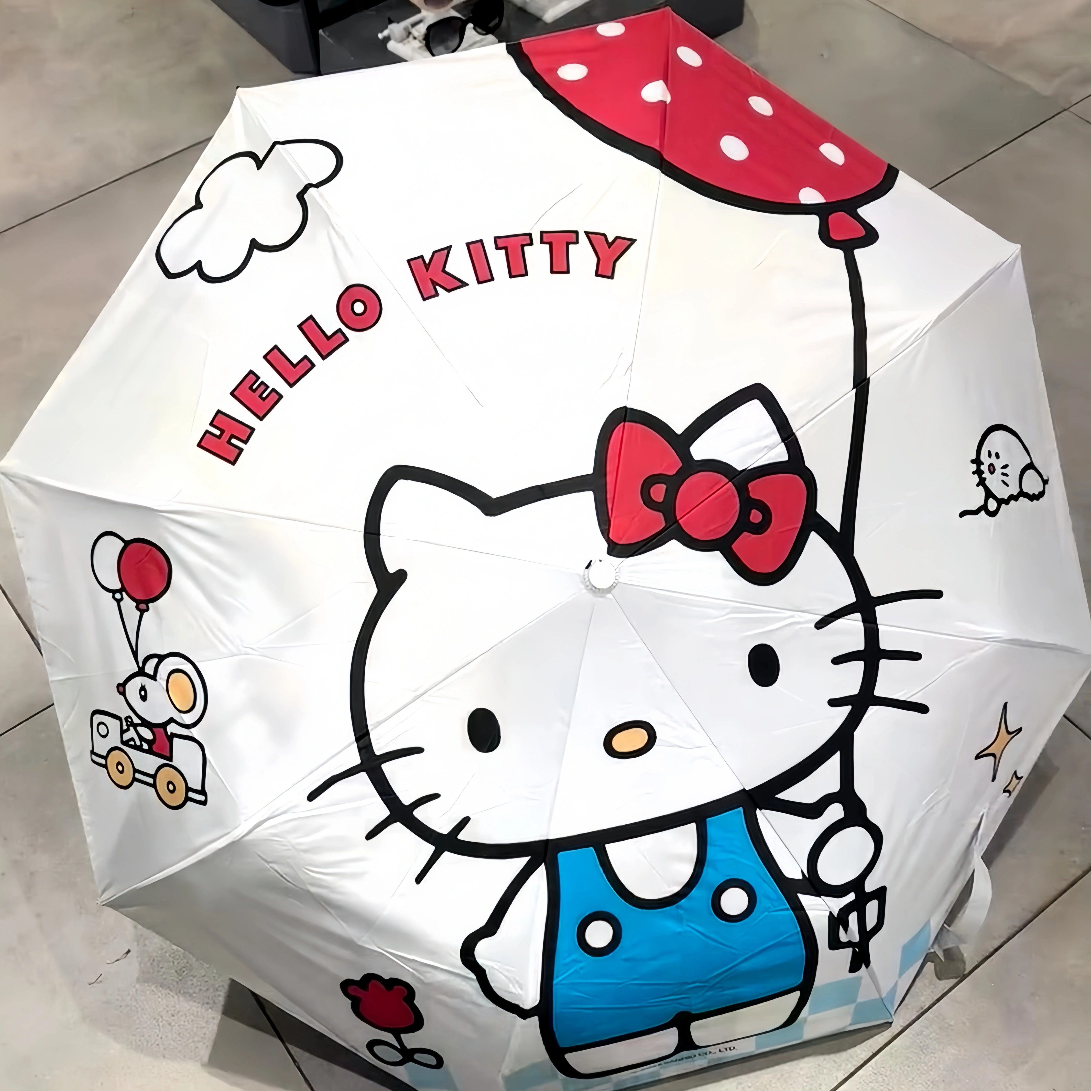 名创优品同款kt遮阳防晒晴雨伞