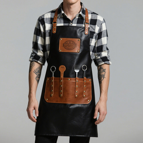 咖啡师美甲理发师刺青围裙工作男