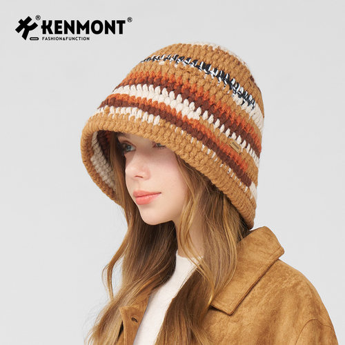 卡蒙针织渔夫帽舒适保暖女显脸小