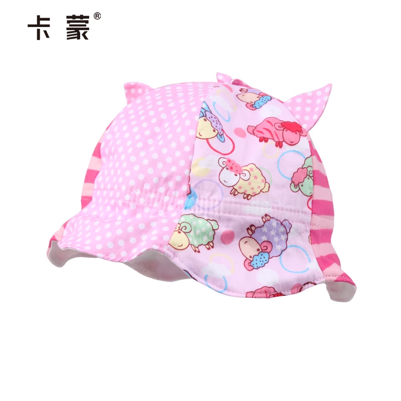 kenmont儿童帽子夏天宝宝遮阳帽盆帽纯棉卡通小孩凉帽防晒帽