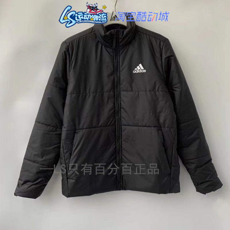 阿迪达斯AD黑色经典运动休闲夹克外套防风保暖男子立领棉服HG8758怎么看?