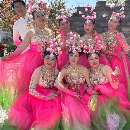 开场舞大摆裙演出服女大气新款歌伴舞大型舞台现代舞表演服连衣裙