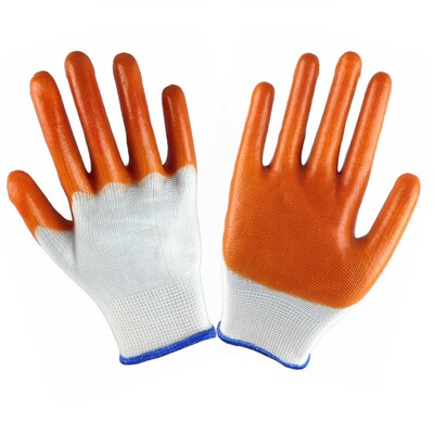 尼龙pvc牛筋耐用劳保手套