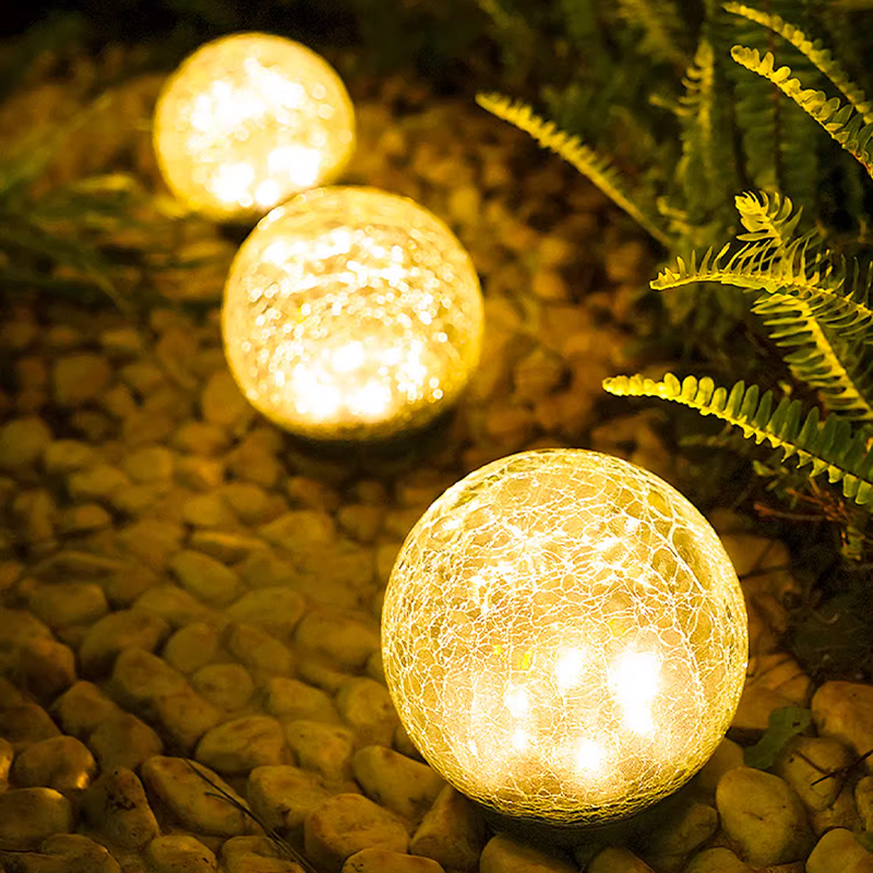 太阳能庭院灯防水草坪灯裂纹灯