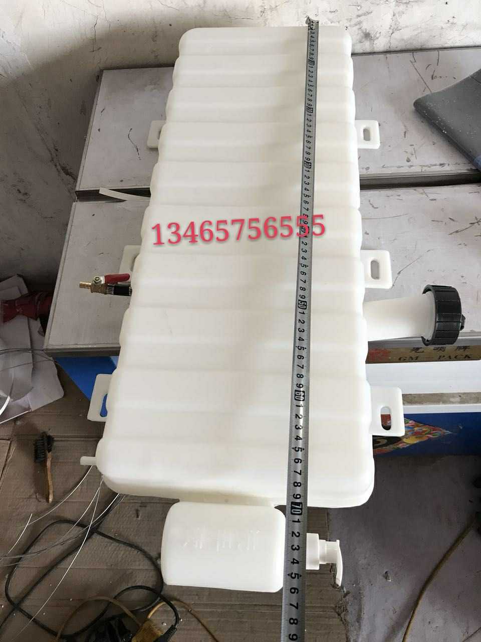 农用车三轮车配件 时风原厂三轮车淋水箱 后背水箱 塑料水箱