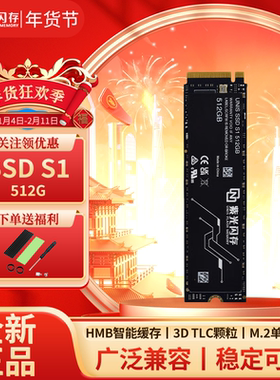 紫光闪存新品S1 UNIS 512G台式机NVME笔记本M.2固态硬盘SSD