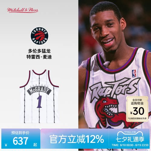 MN猛龙队麦迪98-99赛季1号球衣